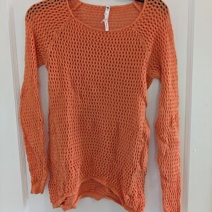 Women's Orange Knit Sweater